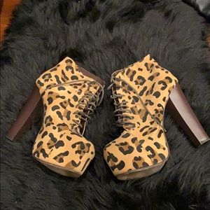 Leopard Booties